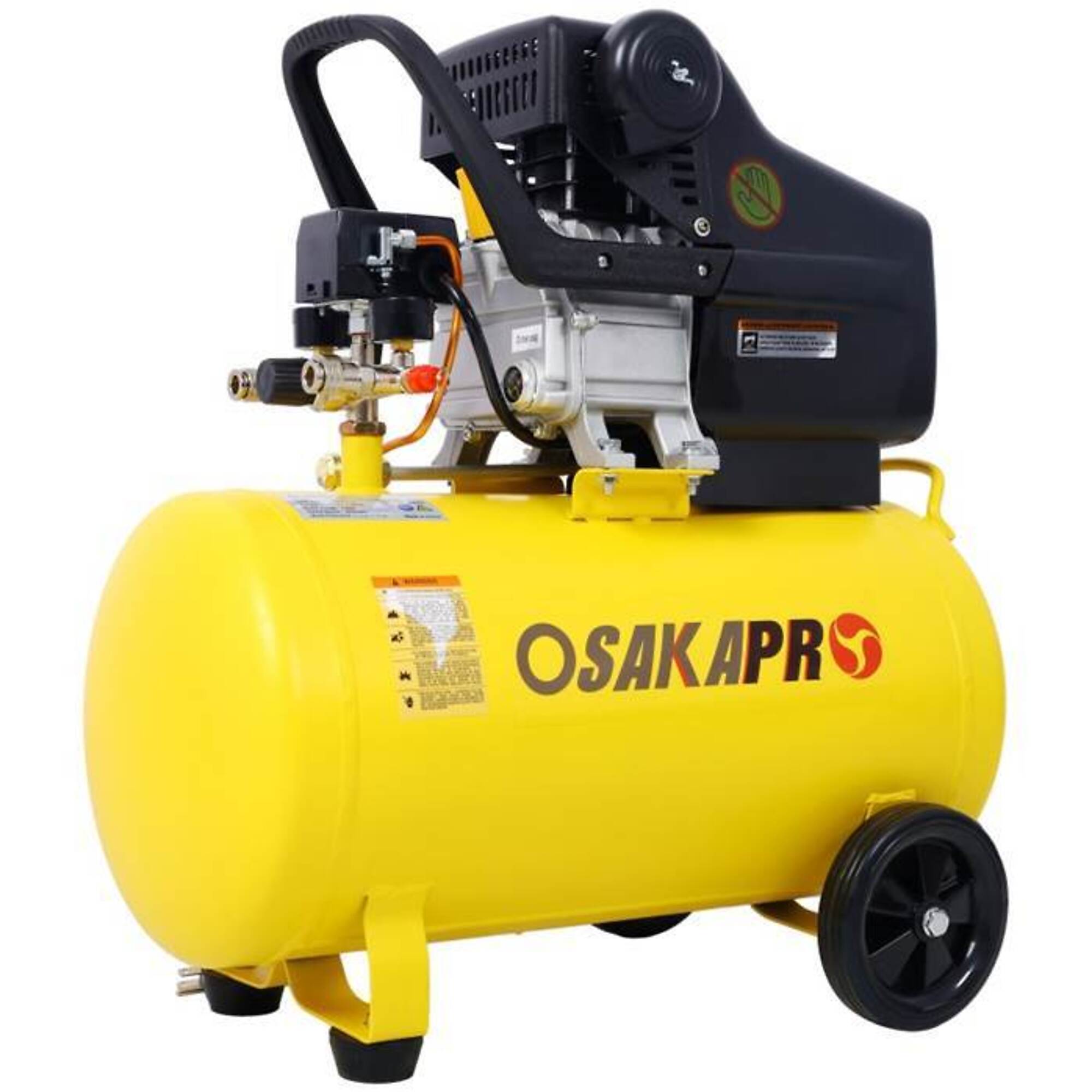 4.5HP Portable 13-Gal Oil-Lubricated Ultra Quiet Air Compressor Tank, BAC-W46564403